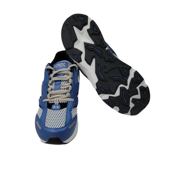 APEX mens Running Shoes V551 White/Blue ( Size US 8) - Picture 5 of 15